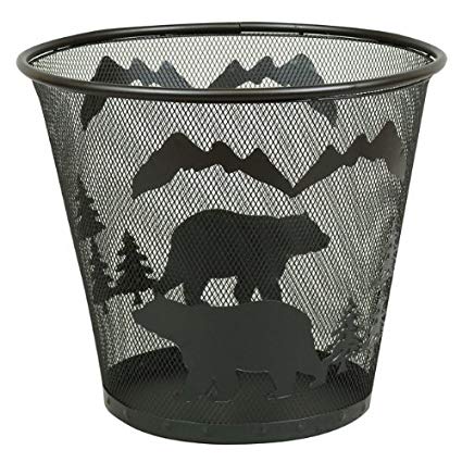 LL Home Metal Wire Bear Waste Basket by LL Home