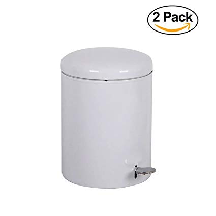 Witt 2240WH Stainless Steel Step On Metal Biohazard Waste Container, 4gal Capacity, 11-1/2
