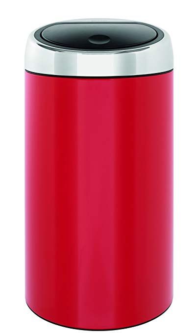 Brabantia Touch Bin De Luxe 45-Liter, Lipstick Red