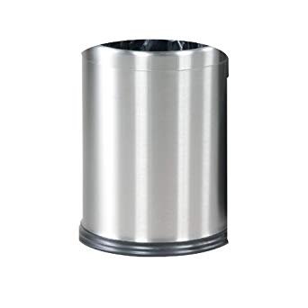 Rubbermaid Commercial Products FGWHB14SS Executive Series Hide-A-Bag Stainless Steel Open-Top Waste Basket (3-1/2-Gallon)
