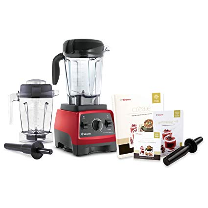 Vitamix CIA Professional Series 300 Ruby Red Blender With 64 Ounce Wet Container and 48 Ounce Wet Container